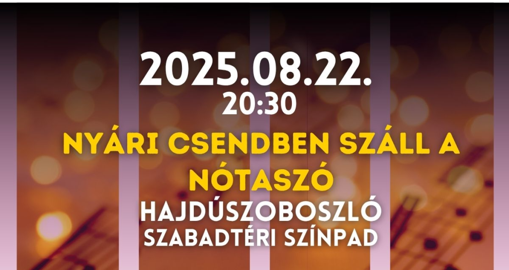 Nyári csendben száll a nótaszó