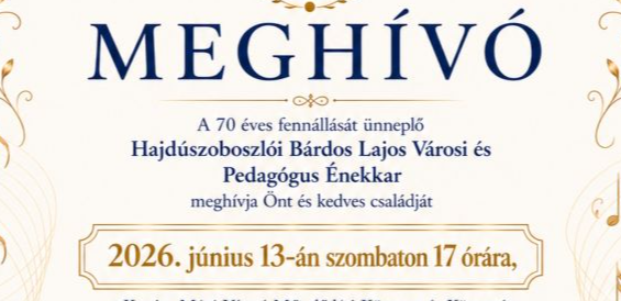 Bárdos Kórus jubileumi hangverseny